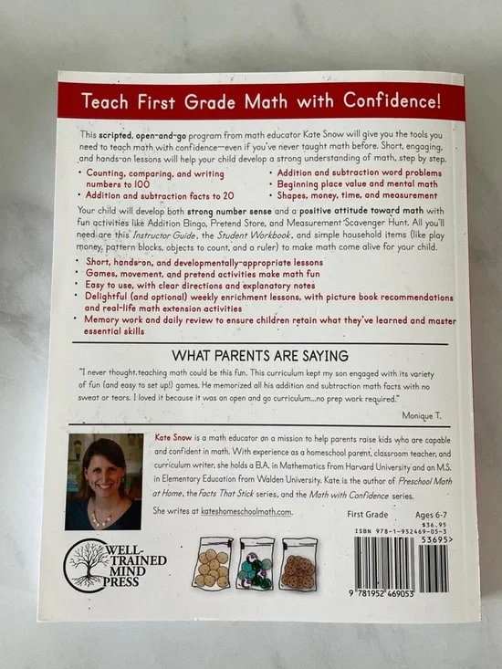 First Grade Math With Confidence Instructor Guide - Picture 2 of 2